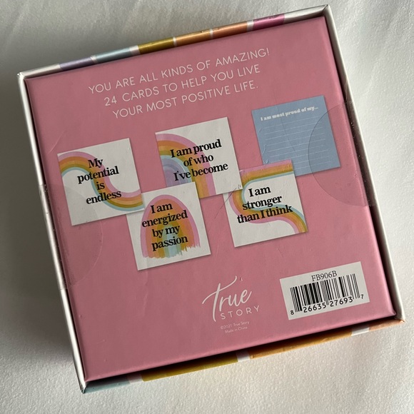 Positive Affirmation Card Deck, New in Box, 24 - Picture 2 of 2